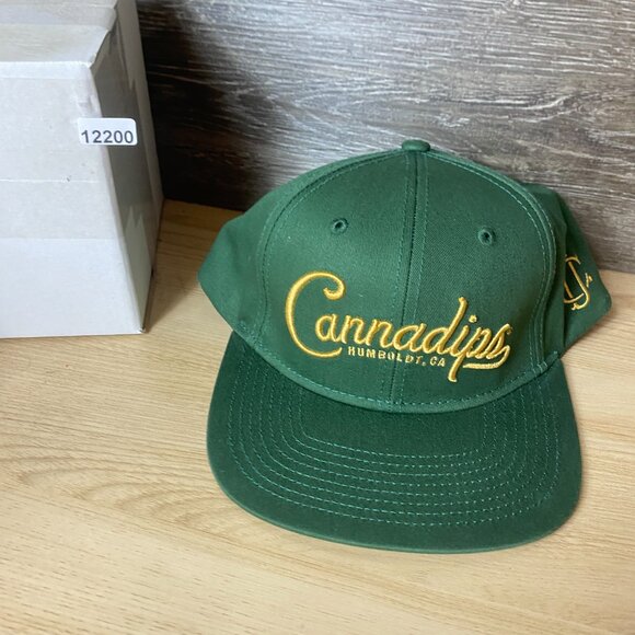 Cannadips Hat Cap Snapback Green Adjustable - Picture 10 of 10